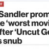 Adams Sandler nye Netflix-film er en velfortjent fuckfinger dedikeret til Oscar-akademiet
