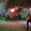 Nytår i Rusland: To fyre laver duel med fyrværkeri