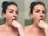 Kvinder viser deres teknik til at fjerne gag-refleksen