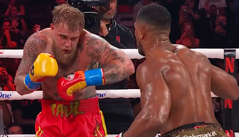 Se videoen: Her bliver Jake Paul knockoutet af Anthony Joshua