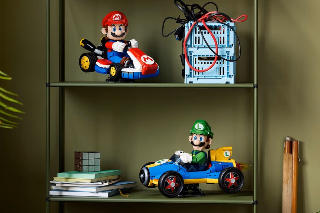 LEGO sender Luigi ud på banen i en stor Mario Kart-bygning