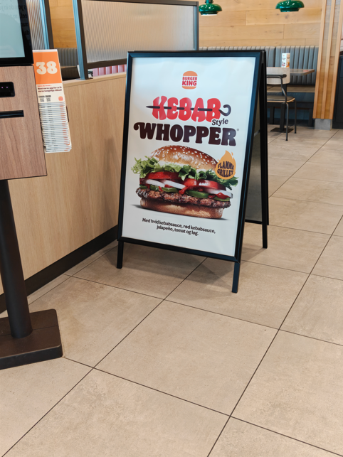 Kebab Style Whopper Burger King