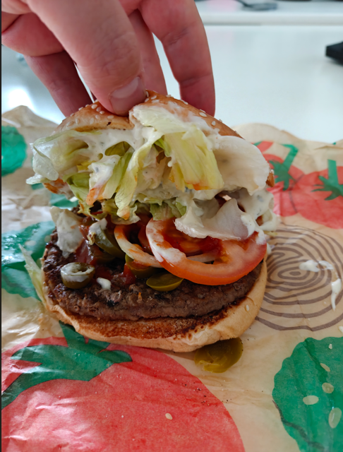 Kebab Style Whopper Burger King