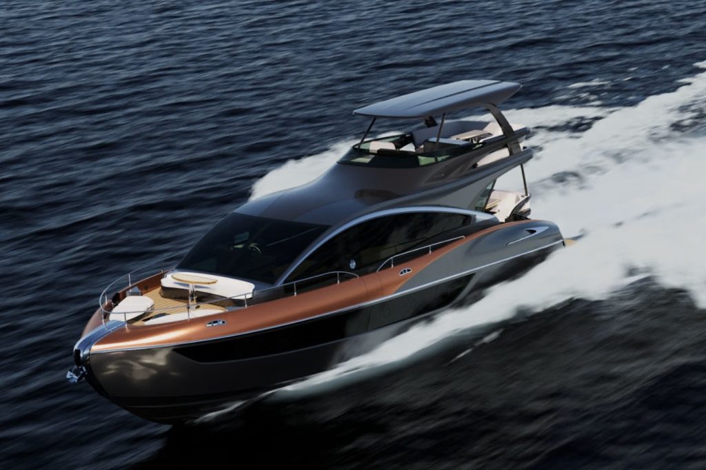 Lexus har bygget en yacht med 2.000 hk – og selvfølgelig er der plads til grill på åben hav